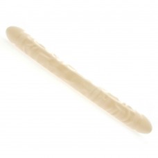 18 Inch Veined Double Header Natural Dildo