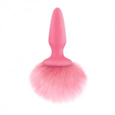 Pink Bunny Tail Butt Plug